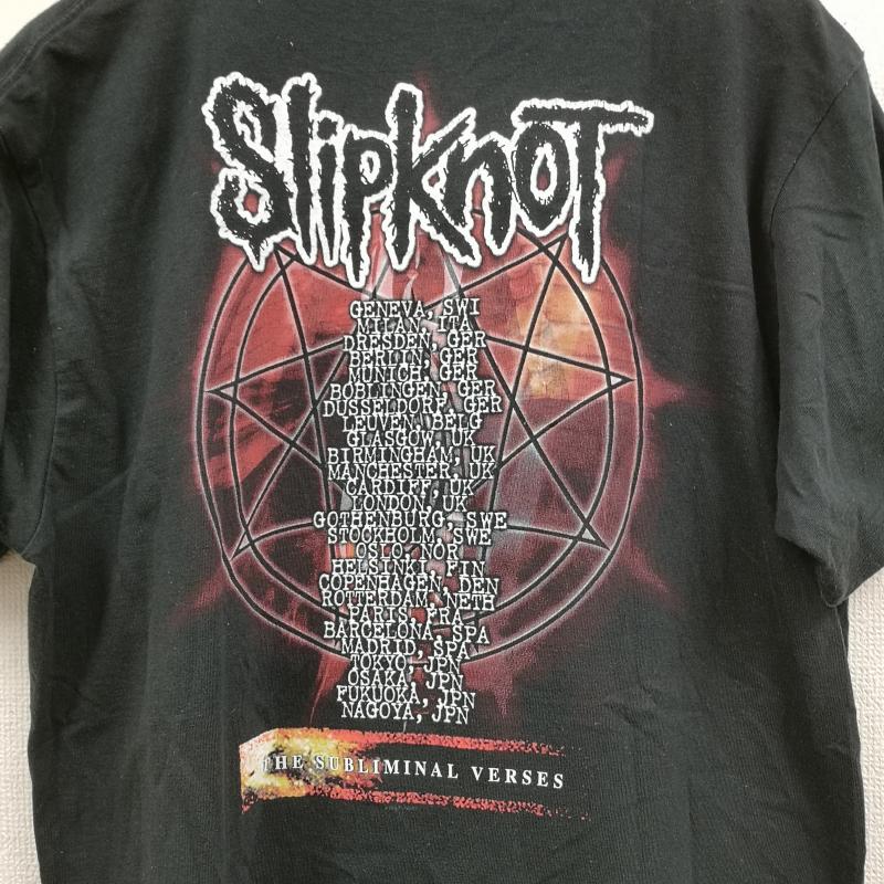 古着 USED Tシャツ 半袖 Slipknot ヘヴィメタル バンド ロック 半袖 Tシャツ S/S TEE 黒 / ブラック / black メンズ USED 古着 中古 50168417