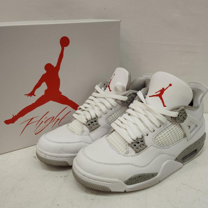 エアジョーダン AIR JORDAN スニーカー スニーカー AIR JORDAN 4 RETRO TECH WHITE エア ジョーダン CT8527-100 26.5cm 白 / ホワイト / white X 灰 / グレー / gray メンズ USED 古着 中古 50168418