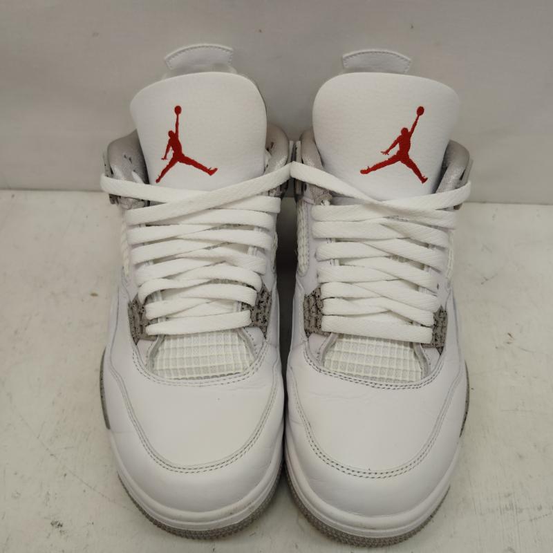 エアジョーダン AIR JORDAN スニーカー スニーカー AIR JORDAN 4 RETRO TECH WHITE エア ジョーダン CT8527-100 26.5cm 白 / ホワイト / white X 灰 / グレー / gray メンズ USED 古着 中古 50168418