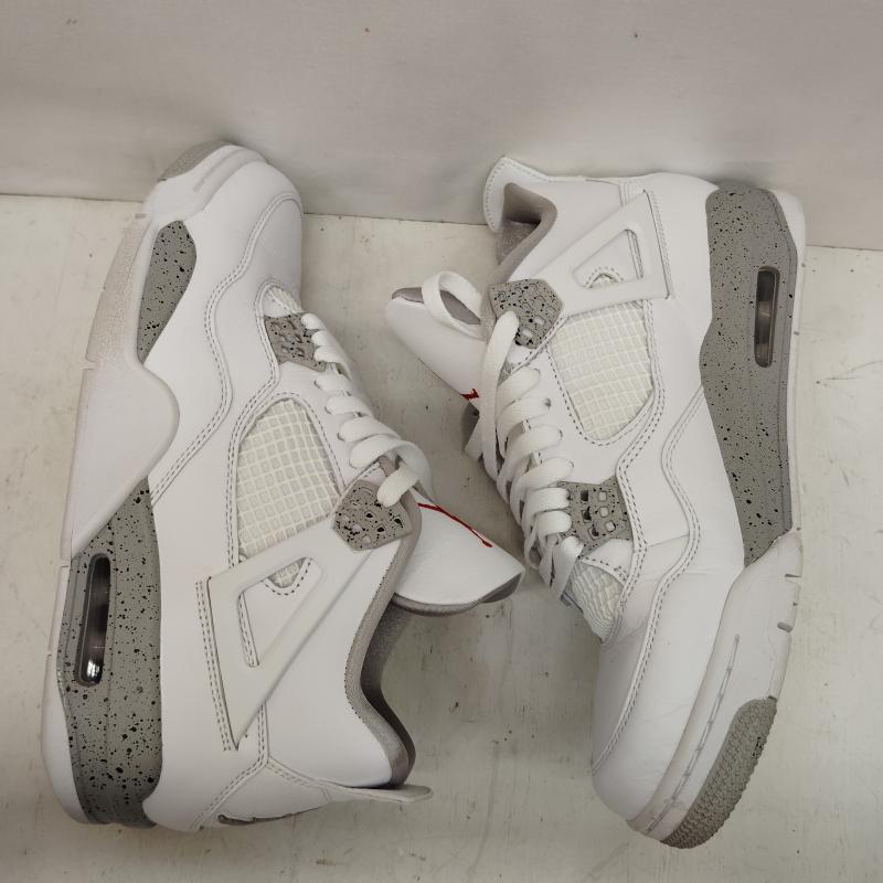 エアジョーダン AIR JORDAN スニーカー スニーカー AIR JORDAN 4 RETRO TECH WHITE エア ジョーダン CT8527-100 26.5cm 白 / ホワイト / white X 灰 / グレー / gray メンズ USED 古着 中古 50168418