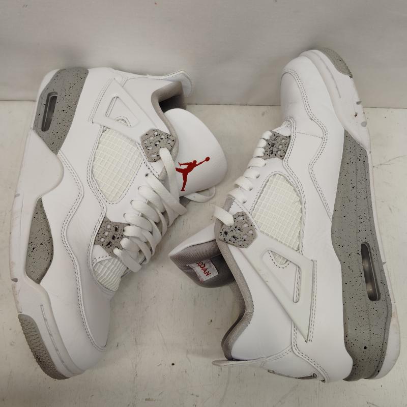 エアジョーダン AIR JORDAN スニーカー スニーカー AIR JORDAN 4 RETRO TECH WHITE エア ジョーダン CT8527-100 26.5cm 白 / ホワイト / white X 灰 / グレー / gray メンズ USED 古着 中古 50168418