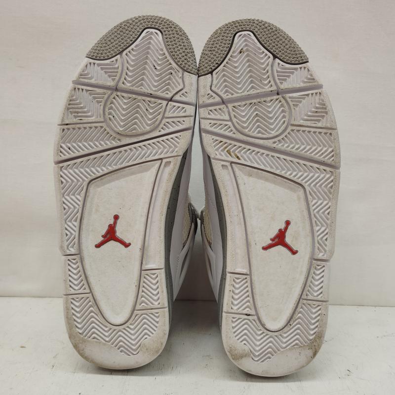 エアジョーダン AIR JORDAN スニーカー スニーカー AIR JORDAN 4 RETRO TECH WHITE エア ジョーダン CT8527-100 26.5cm 白 / ホワイト / white X 灰 / グレー / gray メンズ USED 古着 中古 50168418