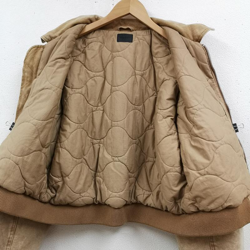 ダンケシェーン DANKE SCHON ジャケット、上着 フライトジャケット ピグメント加工 キルティング ダック ショート フライト ジャケット MA-1 M ベージュ / ベージュ / beige メンズ USED 古着 中古 50168420