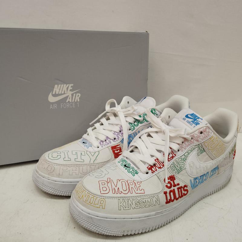 ナイキ NIKE スニーカー スニーカー AIR FORCE 1 ‘07 LV8 ON TOUR WHITE エア フォース II1549-100 29.5cm 白 / ホワイト / white X マルチカラー / マルチカラー / multicolor メンズ USED 古着 中古 50168423