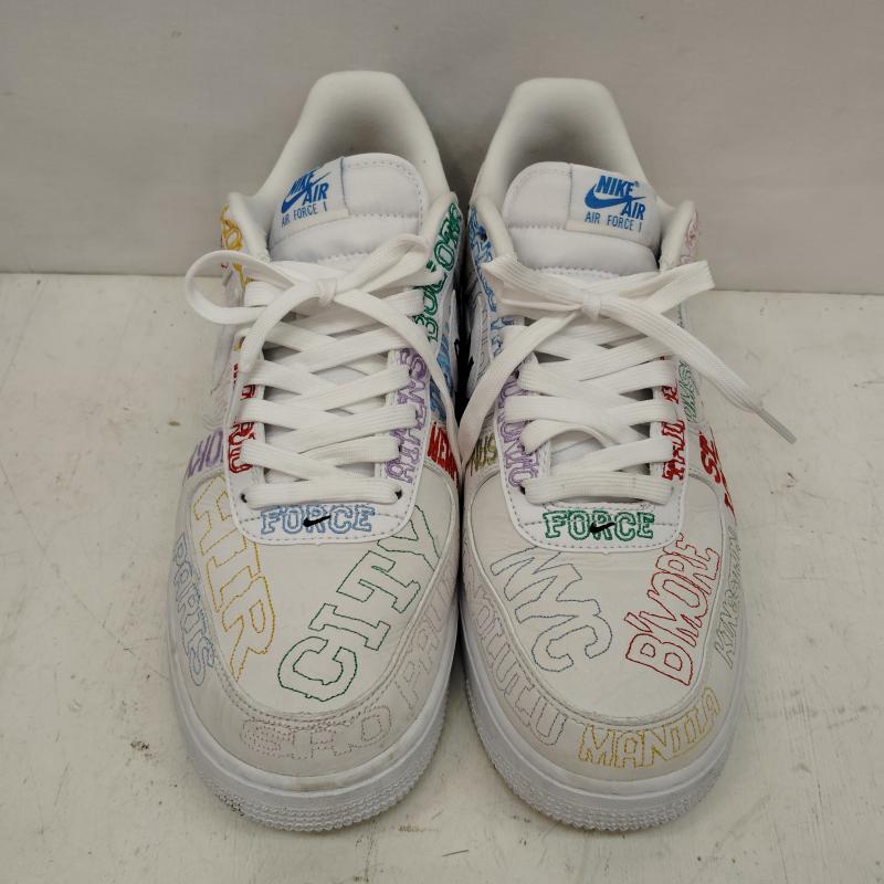 ナイキ NIKE スニーカー スニーカー AIR FORCE 1 ‘07 LV8 ON TOUR WHITE エア フォース II1549-100 29.5cm 白 / ホワイト / white X マルチカラー / マルチカラー / multicolor メンズ USED 古着 中古 50168423