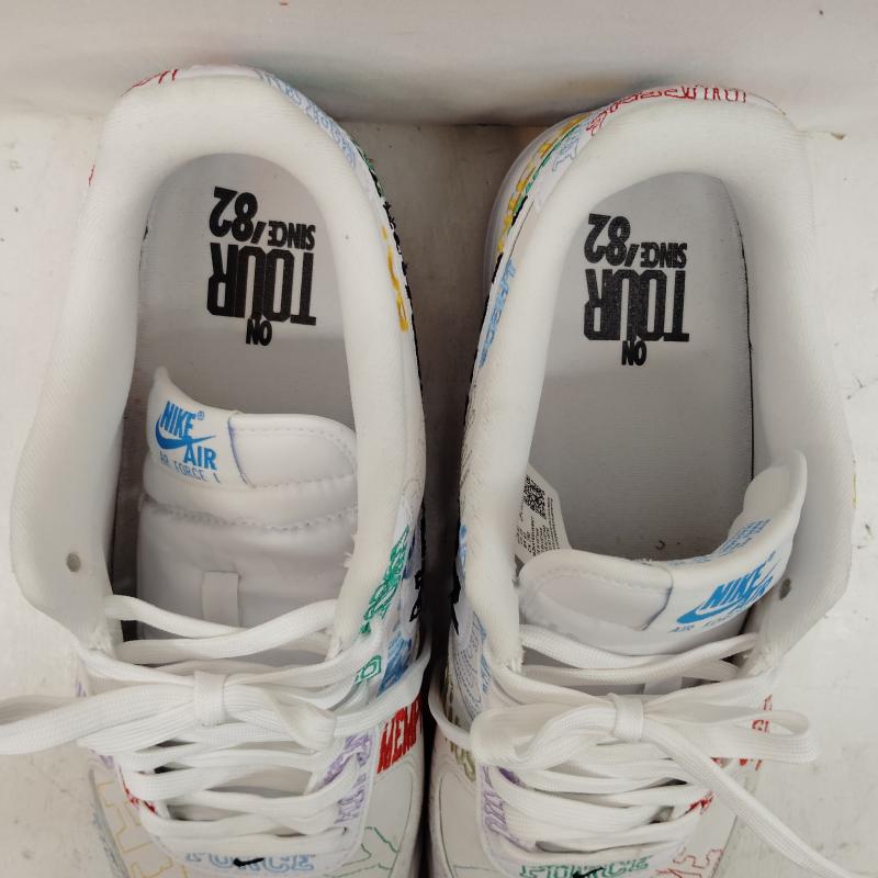 ナイキ NIKE スニーカー スニーカー AIR FORCE 1 ‘07 LV8 ON TOUR WHITE エア フォース II1549-100 29.5cm 白 / ホワイト / white X マルチカラー / マルチカラー / multicolor メンズ USED 古着 中古 50168423