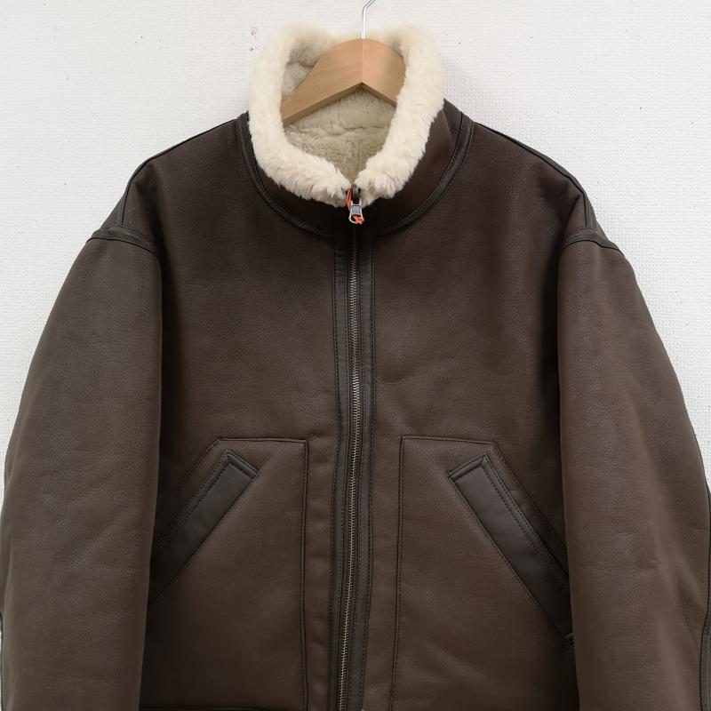 スライ SLY ジャケット、上着 フライトジャケット 2WAY リバーシブル フェイクスエード ボア B-3 フライト ジャケット 1 白 / ホワイト / white X 茶 / ブラウン / brown レディース USED 古着 中古 50168424