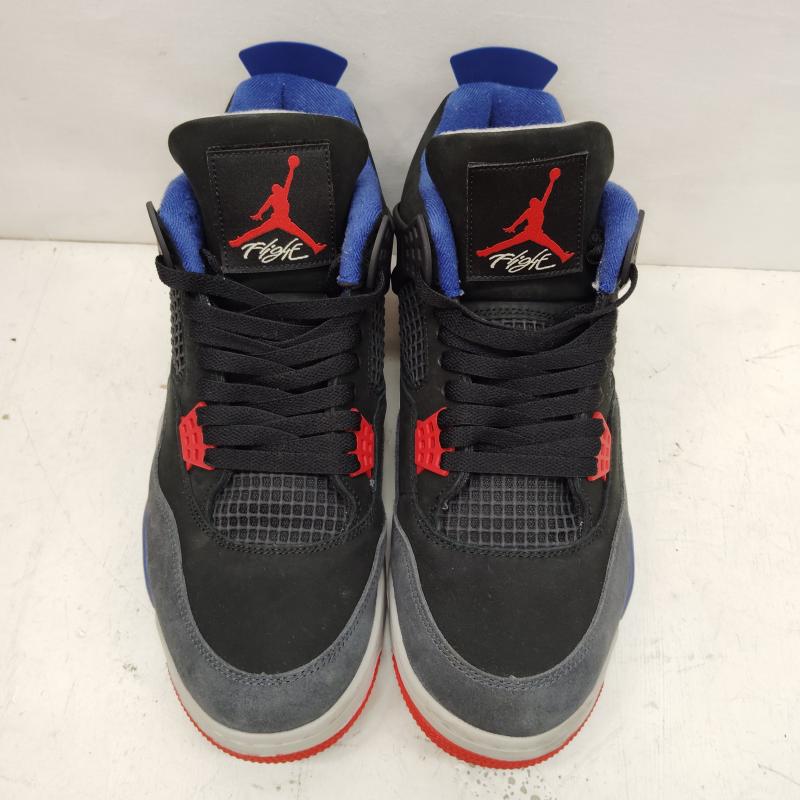 エアジョーダン AIR JORDAN スニーカー スニーカー AIR JORDAN 4 RETRO BLACK FIRE RED DEEP ROYAL エア ジョーダン FV5029-003 29.5cm 黒 / ブラック / black X 青 / ブルー / blue メンズ USED 古着 中古 50168428