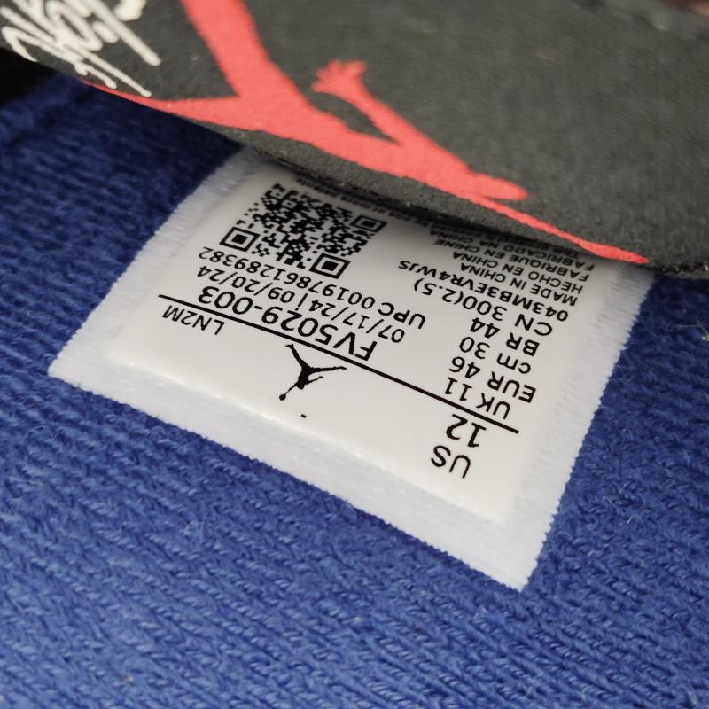 エアジョーダン AIR JORDAN スニーカー スニーカー AIR JORDAN 4 RETRO BLACK FIRE RED DEEP ROYAL エア ジョーダン FV5029-003 29.5cm 黒 / ブラック / black X 青 / ブルー / blue メンズ USED 古着 中古 50168428