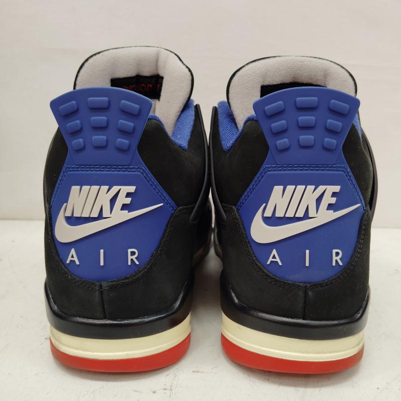 エアジョーダン AIR JORDAN スニーカー スニーカー AIR JORDAN 4 RETRO BLACK FIRE RED DEEP ROYAL エア ジョーダン FV5029-003 29.5cm 黒 / ブラック / black X 青 / ブルー / blue メンズ USED 古着 中古 50168428