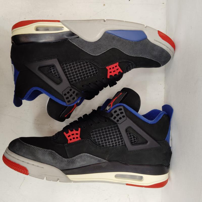 エアジョーダン AIR JORDAN スニーカー スニーカー AIR JORDAN 4 RETRO BLACK FIRE RED DEEP ROYAL エア ジョーダン FV5029-003 29.5cm 黒 / ブラック / black X 青 / ブルー / blue メンズ USED 古着 中古 50168428