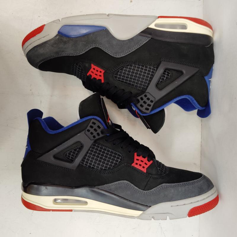 エアジョーダン AIR JORDAN スニーカー スニーカー AIR JORDAN 4 RETRO BLACK FIRE RED DEEP ROYAL エア ジョーダン FV5029-003 29.5cm 黒 / ブラック / black X 青 / ブルー / blue メンズ USED 古着 中古 50168428