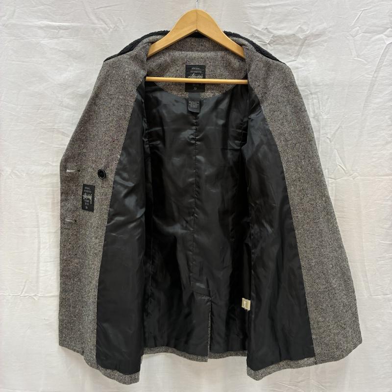 ステューシー STUSSY ジャケット、上着 ジャケット、ブレザー オールド ダブル ブレスト ボア カラー リブ ネップ テーラード ジャケット アーカイブ XS レディース USED 古着 中古 50168440