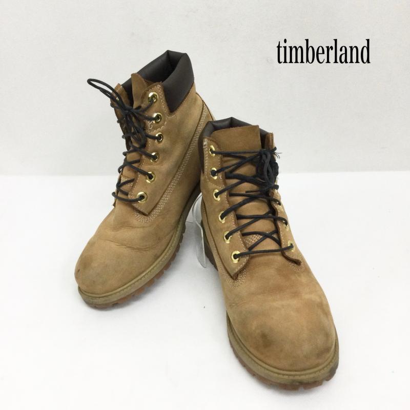 ティンバーランド Timberland ブーツ ショートブーツ timberland TB112909713　A9925　ワークブーツ 24.5cm キャメル / キャメル / レディース USED 古着 中古 50168441