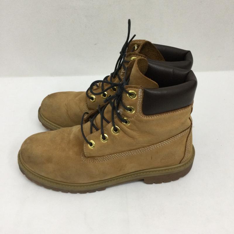 ティンバーランド Timberland ブーツ ショートブーツ timberland TB112909713　A9925　ワークブーツ 24.5cm キャメル / キャメル / レディース USED 古着 中古 50168441