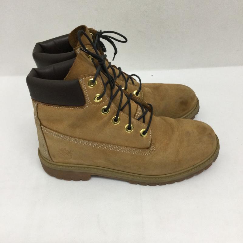 ティンバーランド Timberland ブーツ ショートブーツ timberland TB112909713　A9925　ワークブーツ 24.5cm キャメル / キャメル / レディース USED 古着 中古 50168441