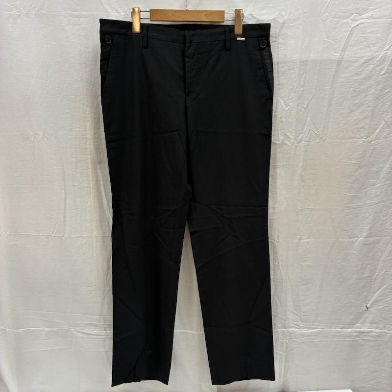 ダークビッケンバーグ DIRK BIKKEMBERGS パンツ スラックス 10s メタル プレート テープ ロゴ ボタンフライ スラックス イタリア製 アーカイブ 50 メンズ USED 古着 中古 50168448