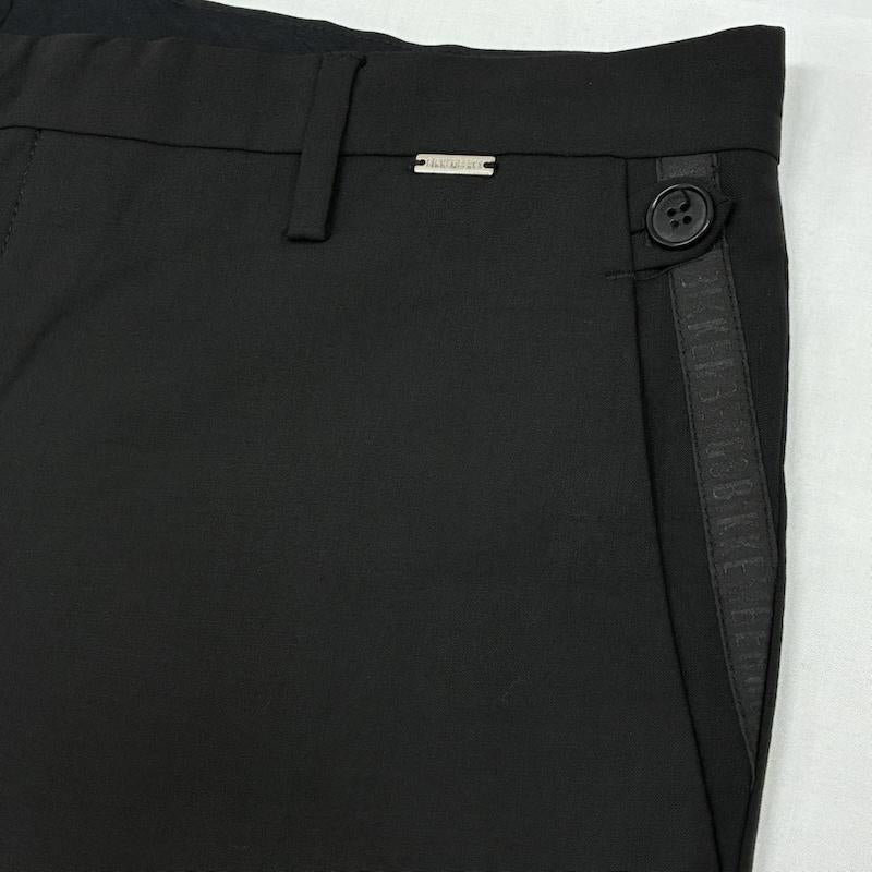 ダークビッケンバーグ DIRK BIKKEMBERGS パンツ スラックス 10s メタル プレート テープ ロゴ ボタンフライ スラックス イタリア製 アーカイブ 50 メンズ USED 古着 中古 50168448