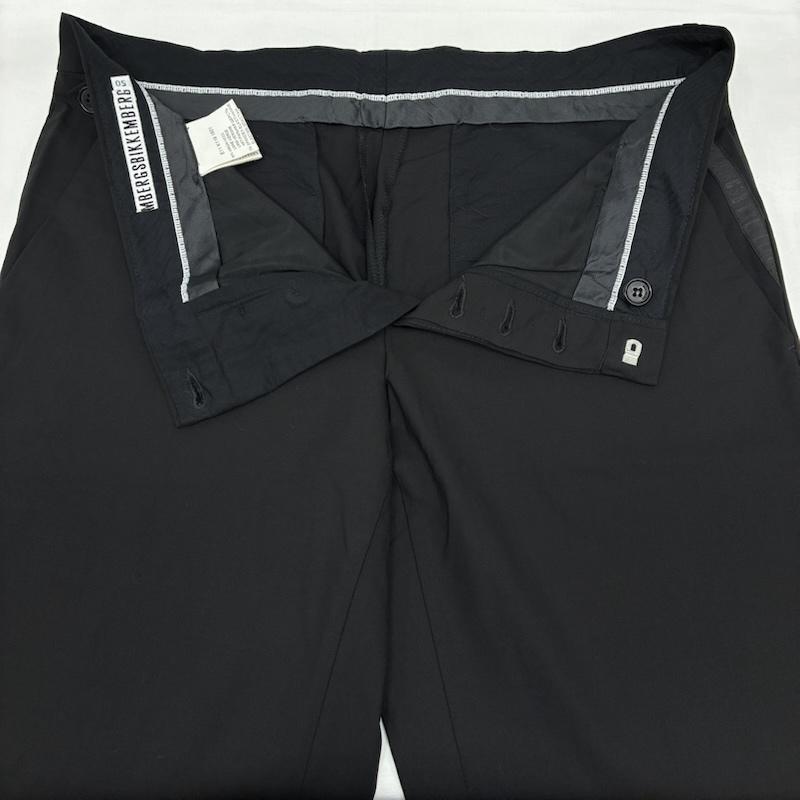 ダークビッケンバーグ DIRK BIKKEMBERGS パンツ スラックス 10s メタル プレート テープ ロゴ ボタンフライ スラックス イタリア製 アーカイブ 50 メンズ USED 古着 中古 50168448