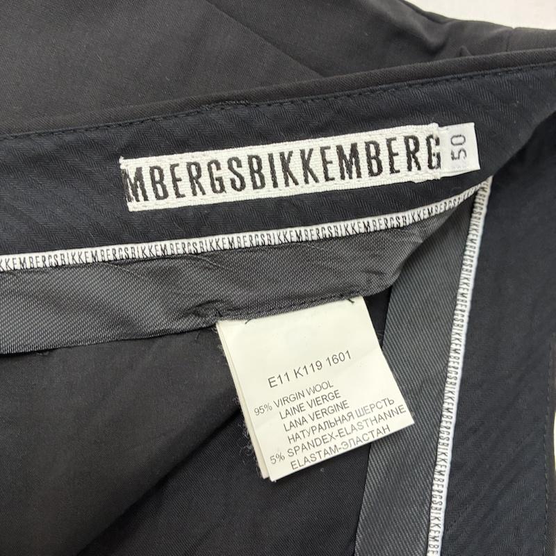 ダークビッケンバーグ DIRK BIKKEMBERGS パンツ スラックス 10s メタル プレート テープ ロゴ ボタンフライ スラックス イタリア製 アーカイブ 50 メンズ USED 古着 中古 50168448