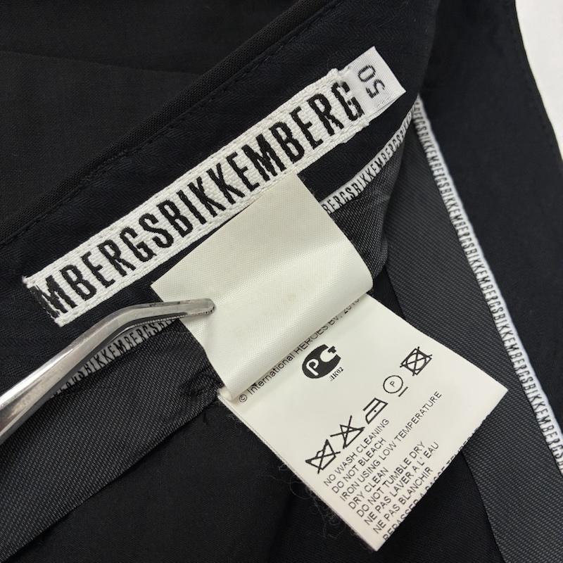 ダークビッケンバーグ DIRK BIKKEMBERGS パンツ スラックス 10s メタル プレート テープ ロゴ ボタンフライ スラックス イタリア製 アーカイブ 50 メンズ USED 古着 中古 50168448