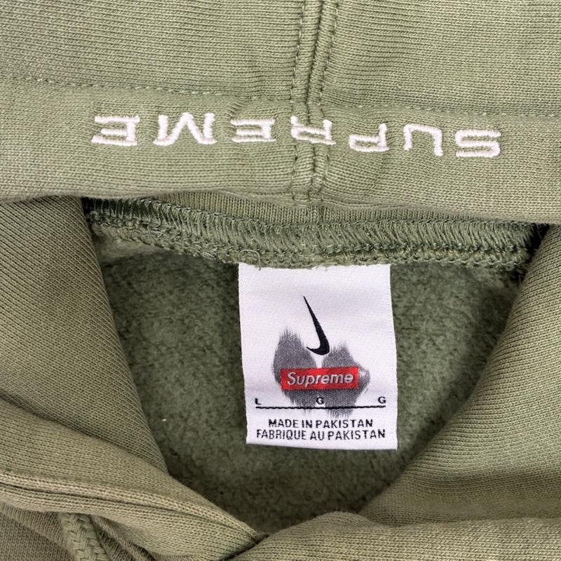 シュプリーム Supreme パーカー 長袖 24ss NIKE Hooded Sweatshirt ナイキ コラボ プルオーバー スウェット パーカー L メンズ USED 古着 中古 50168451