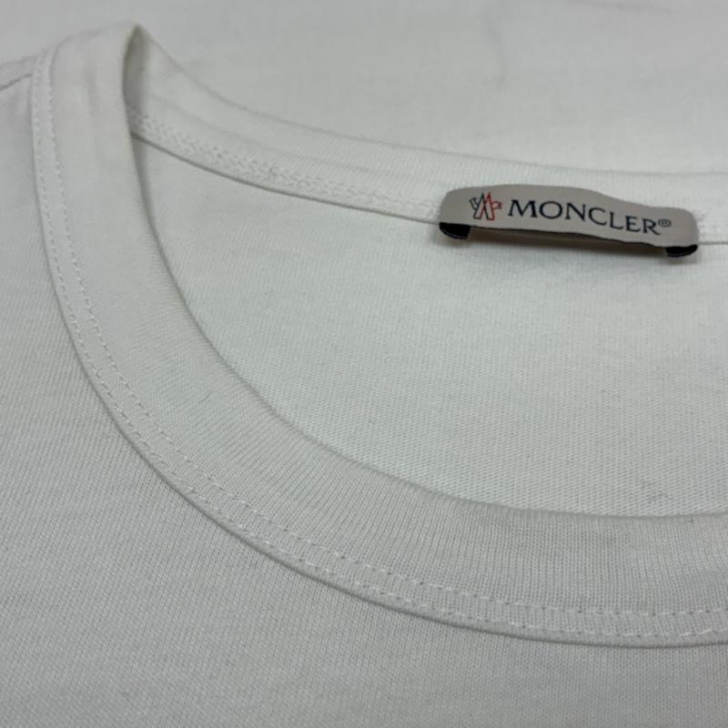 モンクレール MONCLER Tシャツ 半袖 19ss MAGLIA T-SHIRT F10918C70910 8390T ロゴ プリント ワッペン Tシャツ XL メンズ USED 古着 中古 50168453