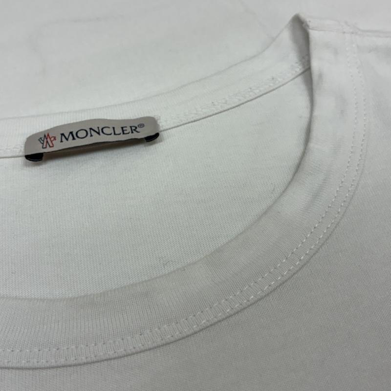 モンクレール MONCLER Tシャツ 半袖 19ss MAGLIA T-SHIRT F10918C70910 8390T ロゴ プリント ワッペン Tシャツ XL メンズ USED 古着 中古 50168453