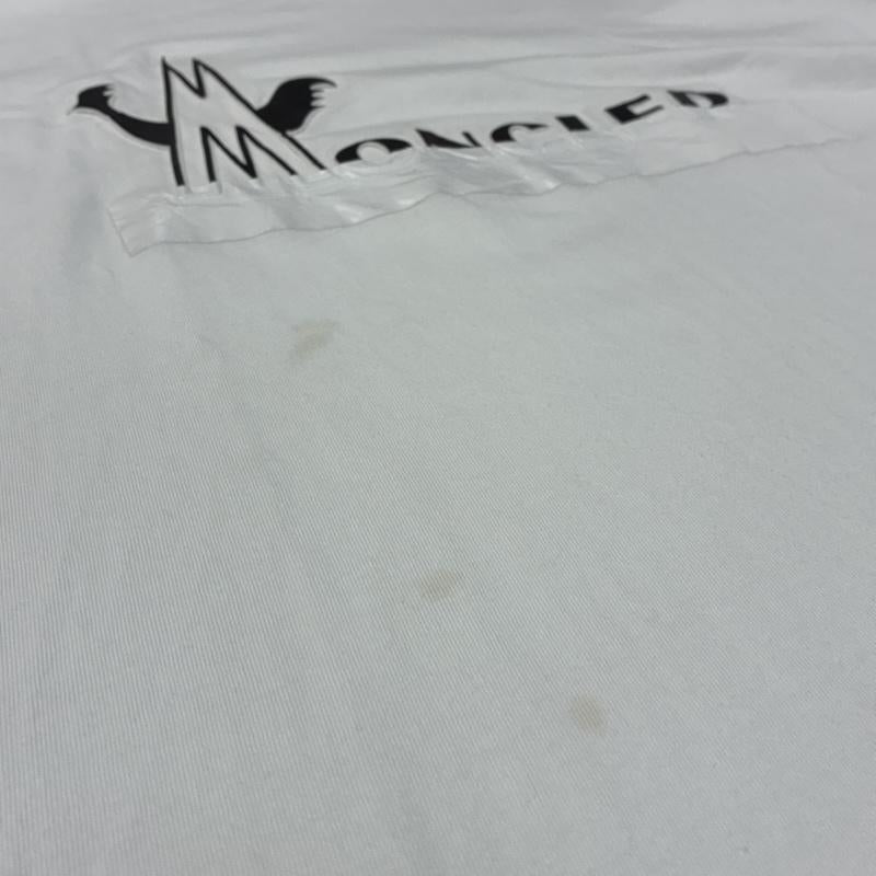 モンクレール MONCLER Tシャツ 半袖 19ss MAGLIA T-SHIRT F10918C70910 8390T ロゴ プリント ワッペン Tシャツ XL メンズ USED 古着 中古 50168453