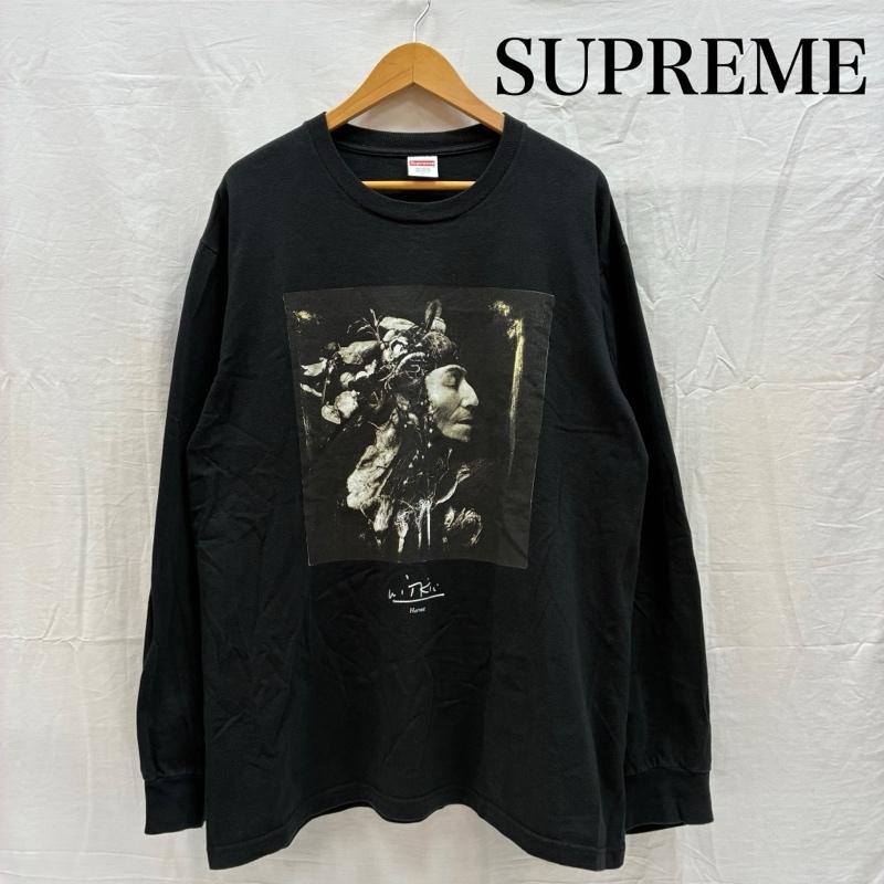 シュプリーム Supreme Tシャツ 長袖 20AW Joel-Peter Witkin Harvest L/S Tee ジョエル ピーター ウィトキン アート フォト Tシャツ L メンズ USED 古着 中古 50168454