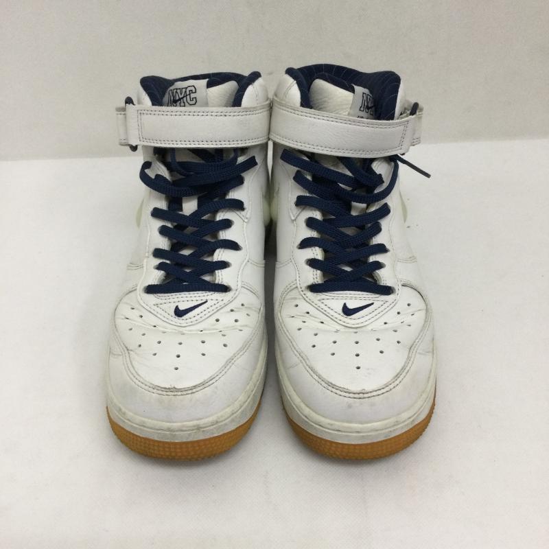 ナイキ NIKE スニーカー スニーカー ナイキ エアフォース 1 ミッド 07 NIKE AIR FORCE 1 MID QS NYC dh5622-100 27.0cm 白 / ホワイト / white メンズ USED 古着 中古 50168456