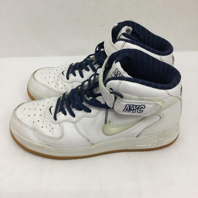 ナイキ NIKE スニーカー スニーカー ナイキ エアフォース 1 ミッド 07 NIKE AIR FORCE 1 MID QS NYC dh5622-100 27.0cm 白 / ホワイト / white メンズ USED 古着 中古 50168456
