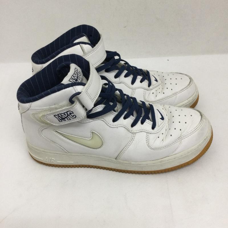 ナイキ NIKE スニーカー スニーカー ナイキ エアフォース 1 ミッド 07 NIKE AIR FORCE 1 MID QS NYC dh5622-100 27.0cm 白 / ホワイト / white メンズ USED 古着 中古 50168456