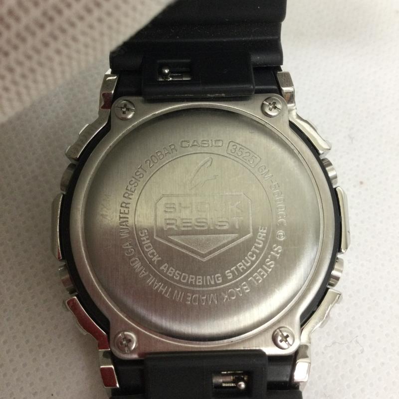 ジーショック G-SHOCK 腕時計 デジタル G-SHOCK ORIGIN メタルカバード グランジ　カモフラージュ GM-5600GC - 黒 / ブラック / black X 銀 / シルバー / silver color メンズ USED 古着 中古 50168459