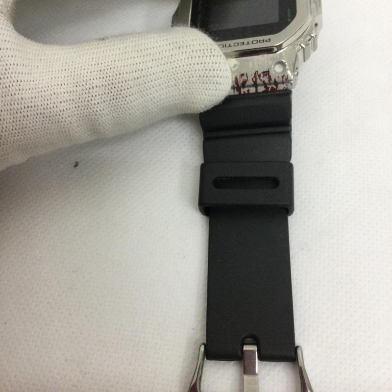 ジーショック G-SHOCK 腕時計 デジタル G-SHOCK ORIGIN メタルカバード グランジ　カモフラージュ GM-5600GC - 黒 / ブラック / black X 銀 / シルバー / silver color メンズ USED 古着 中古 50168459