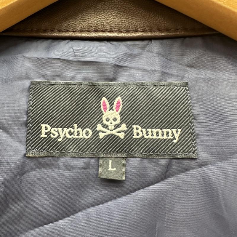 サイコバニー Psycho Bunny ジャケット、上着 ライダース ラムレザー シングル ライダース ジャケット PB-99242-80375 L えんじ / ワインレッド / dark red X ボルドー / ボルドー / メンズ USED 古着 中古 50168472