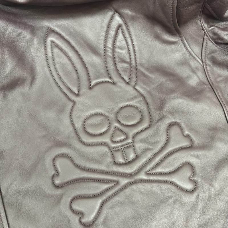 サイコバニー Psycho Bunny ジャケット、上着 ライダース ラムレザー シングル ライダース ジャケット PB-99242-80375 L えんじ / ワインレッド / dark red X ボルドー / ボルドー / メンズ USED 古着 中古 50168472