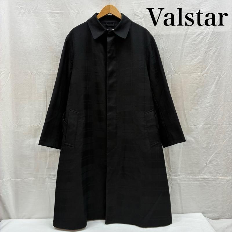バルスター Valstar コート コート一般 イタリア製 同色 チェック ベルテッド ウール ステンカラー コート 比翼 46 メンズ USED 古着 中古 50168479