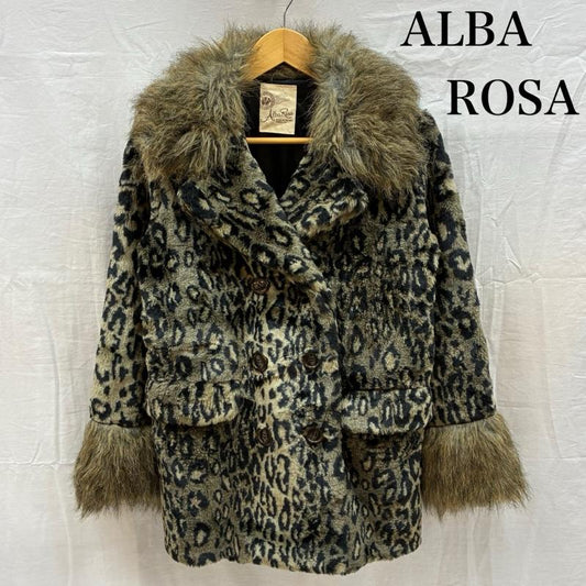 アルバローザ ALBAROSA コート 毛皮、ファー ダブル レオパード ヒョウ柄 ファー コート 平成 ギャル Y2K アーカイブ 2 レディース USED 古着 中古 50168481