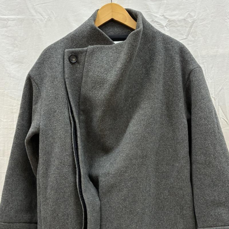 チャラヤン CHALAYAN コート コート一般 アシンメトリー 変形 ウール コート 比翼 M レディース USED 古着 中古 50168482