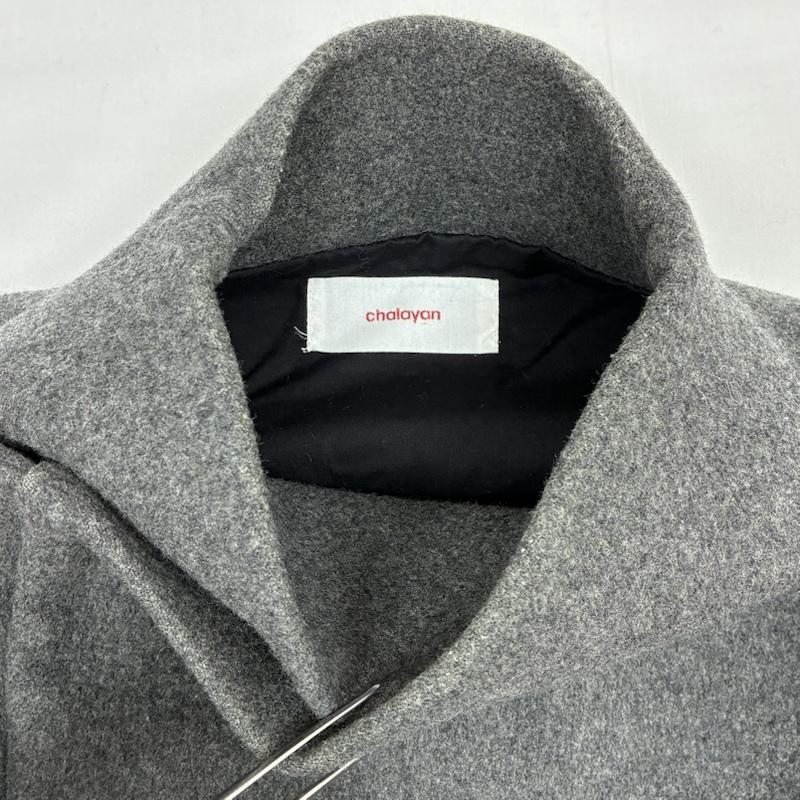 チャラヤン CHALAYAN コート コート一般 アシンメトリー 変形 ウール コート 比翼 M レディース USED 古着 中古 50168482