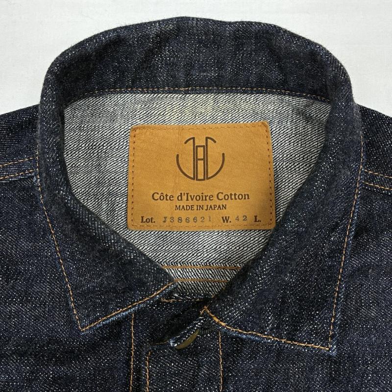 ジャパンブルージーンズ JAPAN BLUE JEANS ジャケット、上着 ジャンパー、ブルゾン 16.5oz コートジボワール コットン セルヴィッチ 2nd タイプ デニムジャケット J386621 42 メンズ USED 古着 中古 50168485