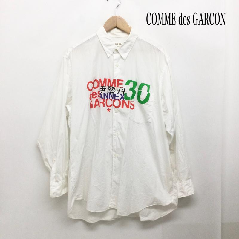 コムデギャルソン COMME des GARCONS シャツ、ブラウス 長袖 comme des garcons ギャルソン　伊勢丹　30周年　長袖シャツ - ワンポイント 白 / ホワイト / white メンズ USED 古着 中古 50168486