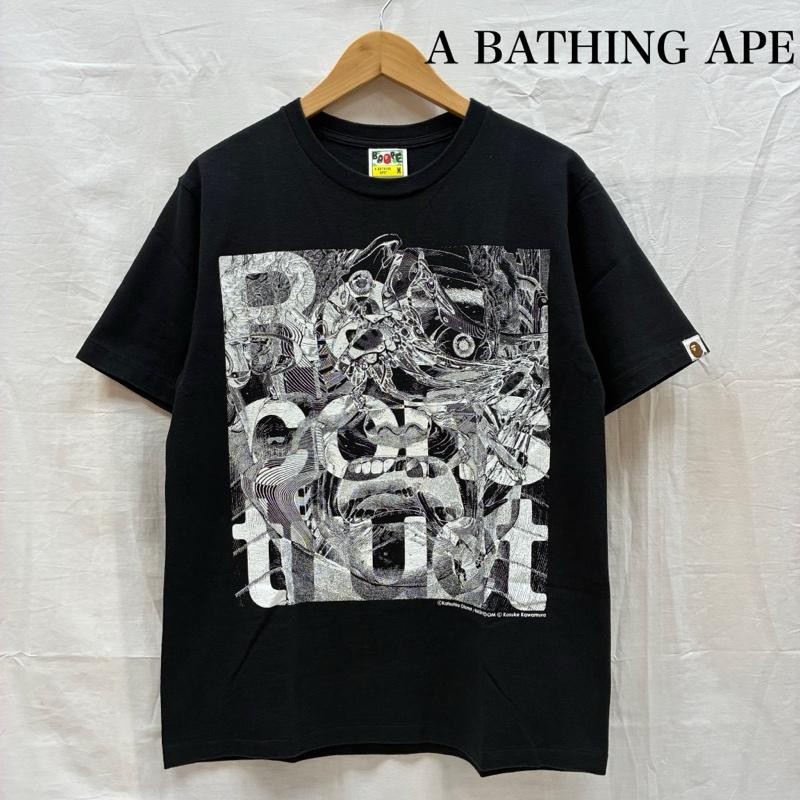 アベイシングエイプ A BATHING APE Tシャツ 半袖 2014年 大友克洋 河村康輔 コラボ Re construct TOKYO 限定 Tシャツ M メンズ USED 古着 中古 50168487