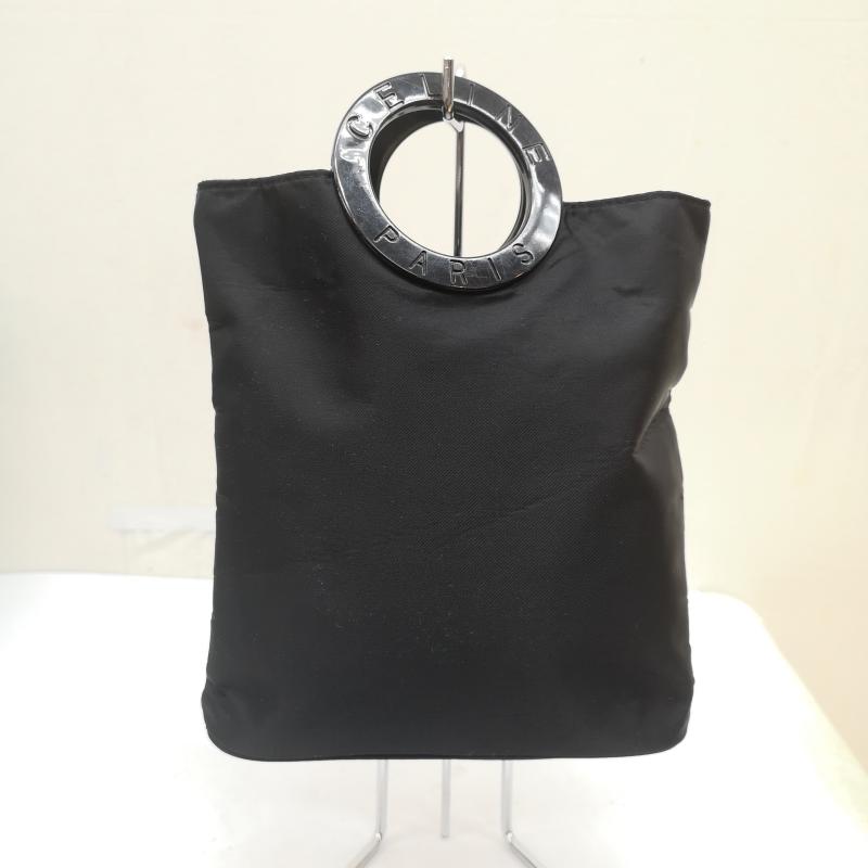 セリーヌ CELINE ハンドバッグ ハンドバッグ サークルロゴ ミニ ハンド バッグ ミニ トートバッグ キャンバス - 黒 / ブラック / black レディース USED 古着 中古 50168488