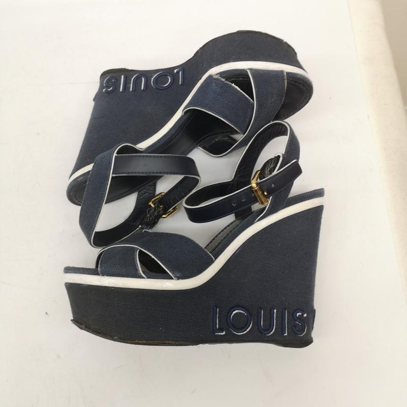ルイヴィトン LOUIS VUITTON サンダル サンダル デニム ウェッジ ソール サンダル 22.0cm レディース USED 古着 中古 50168492