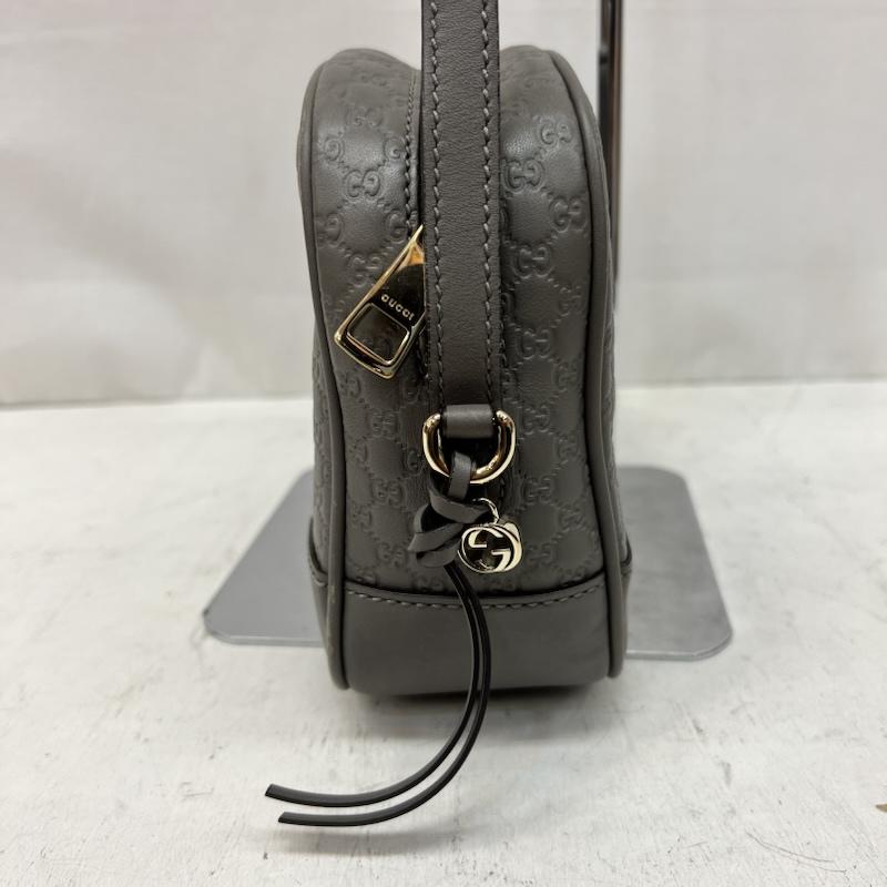 グッチ GUCCI ショルダーバッグ ショルダーバッグ マイクログッチシマ ショルダーバッグ レザー 449413 - 灰 / グレー / gray レディース USED 古着 中古 50168493
