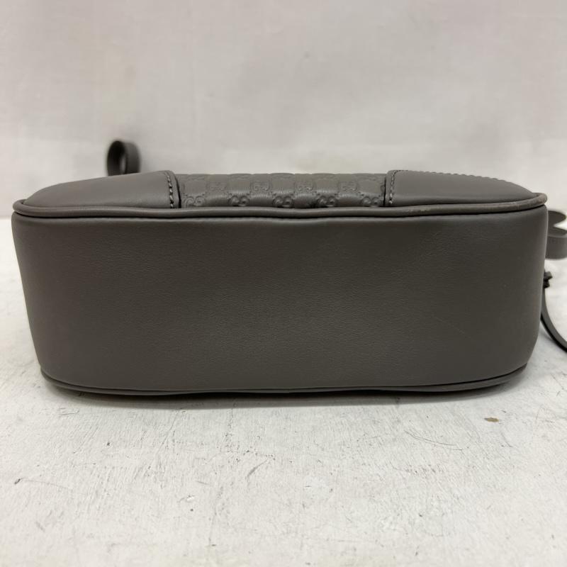 グッチ GUCCI ショルダーバッグ ショルダーバッグ マイクログッチシマ ショルダーバッグ レザー 449413 - 灰 / グレー / gray レディース USED 古着 中古 50168493