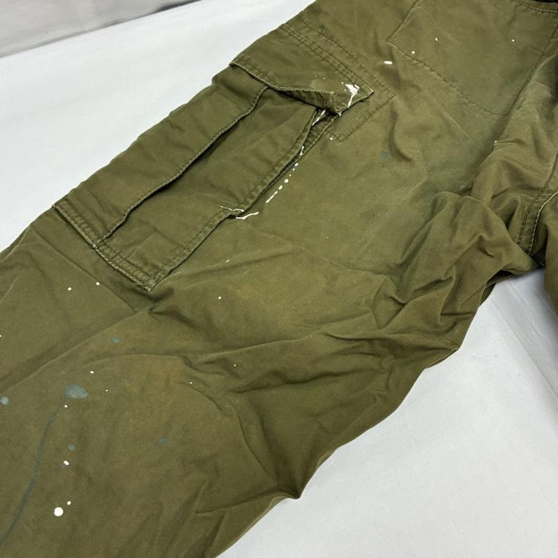 ユニフォームエクスペリメント uniform experiment パンツ ワークパンツ、ペインターパンツ ペンキ スプラッター 加工 6ポケット フィールド カーゴパンツ UE-123017 32インチ メンズ USED 古着 中古 50168500