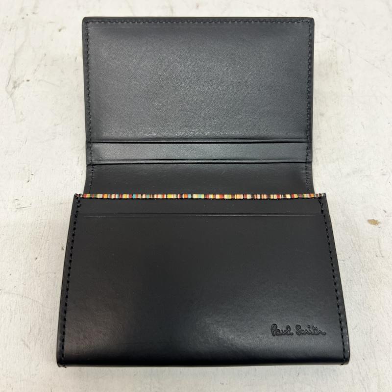 ポールスミス Paul Smith カードケース 名刺入れ レザー カードケース 名刺入れ - 黒 / ブラック / black メンズ USED 古着 中古 50168501
